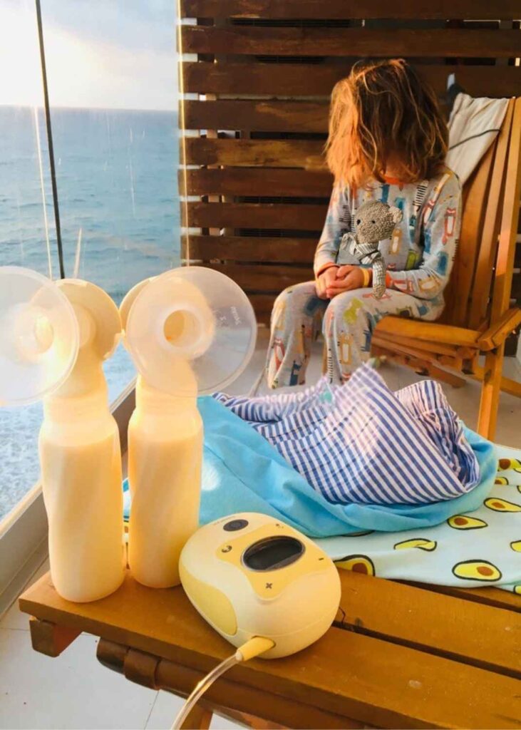 surrogate exclusively pumping on vacation