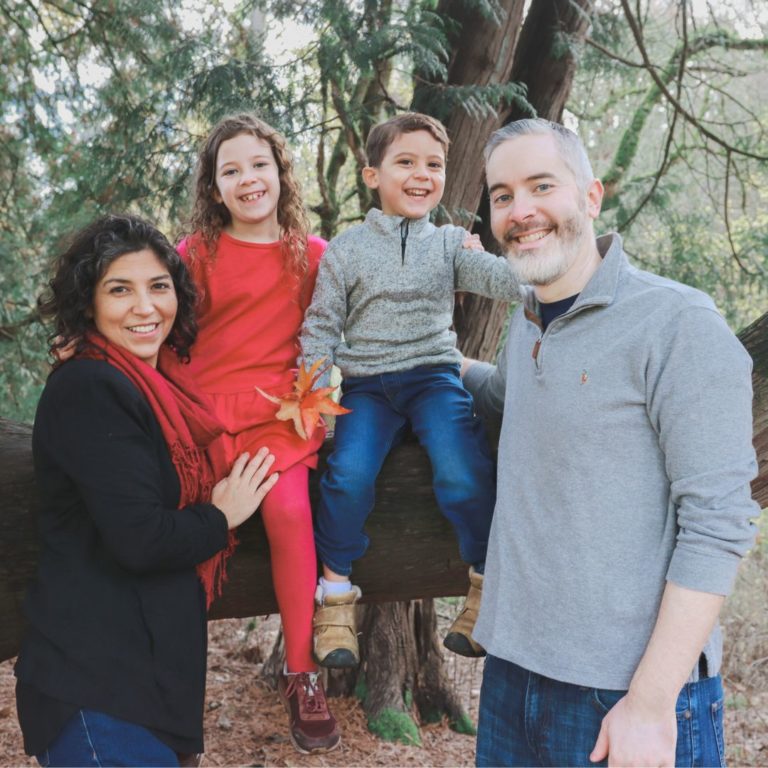 Local surrogacy agency owner Monica Villa and her family.
