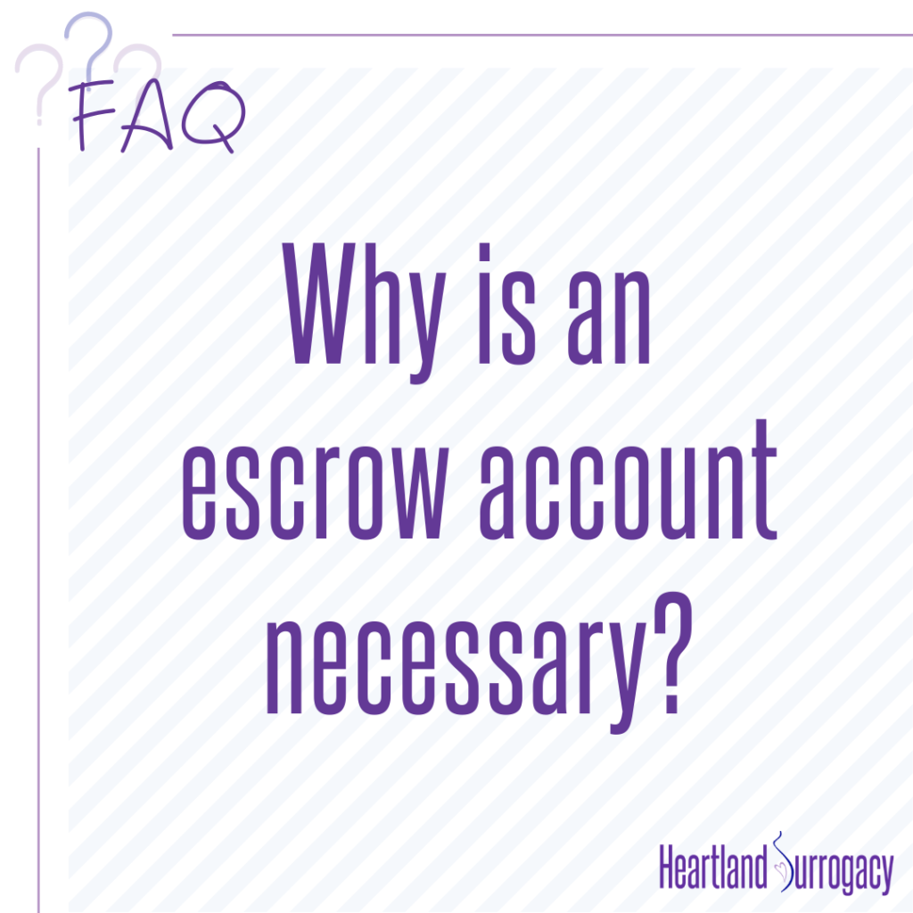FAQ: Do I need a surrogacy escrow account? Heartland Surrogacy logo.