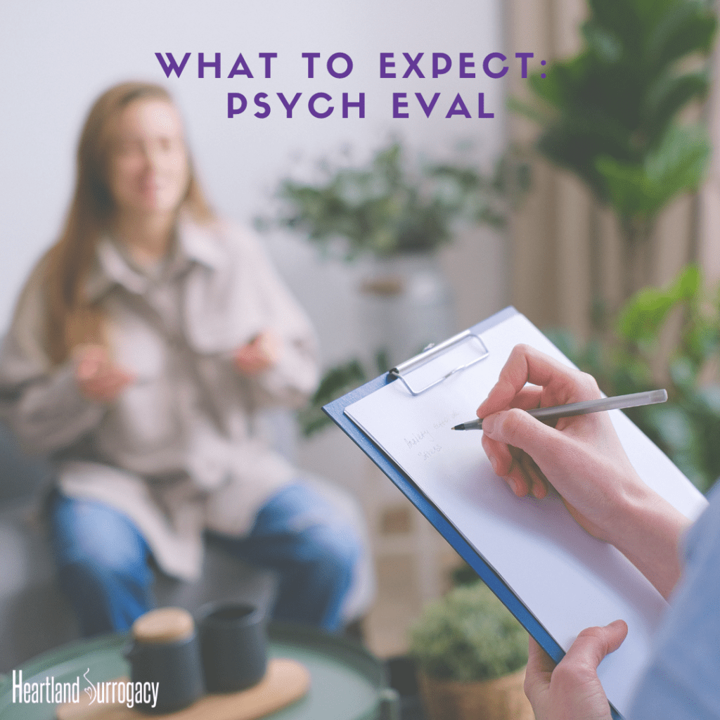 Surrogate and Evaluator during the psychological evaluation
