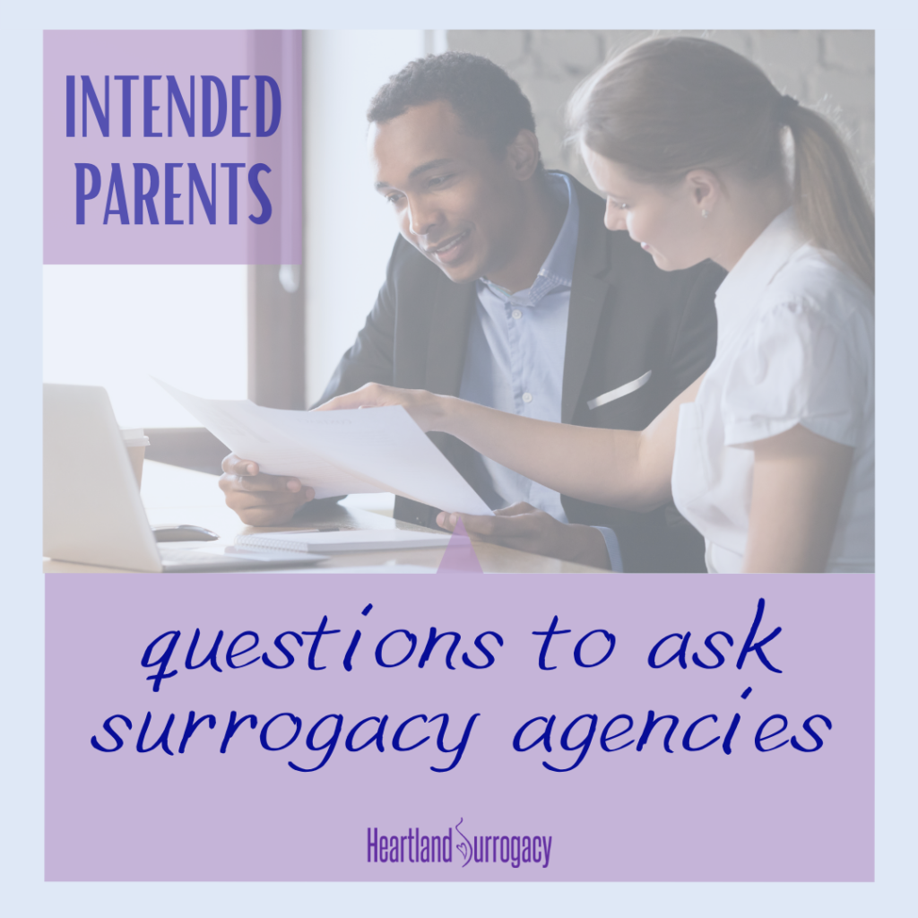 parents interview a surrogacy agency