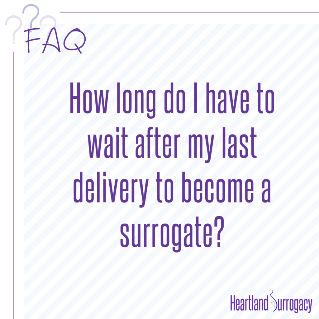 how long after delivery to become a surrogate