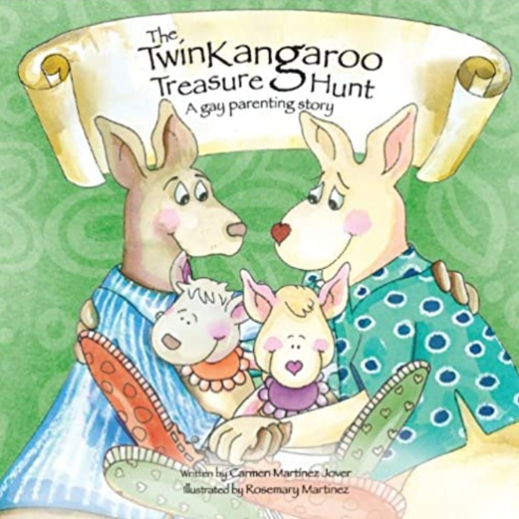 Surrogacy book for kids "The Twin Kangaroo Treasure Hunt" by Carmen Martinez Jover